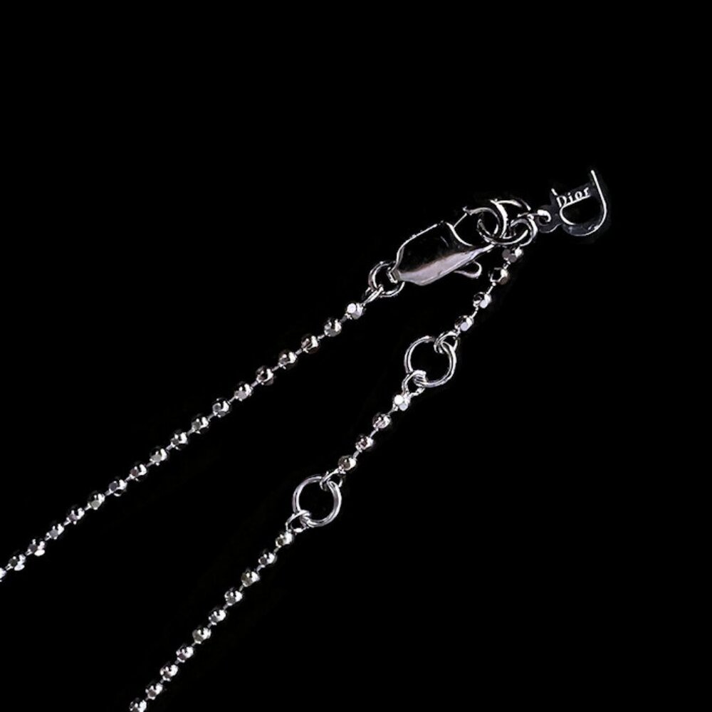 Vintage Christian DIOR Silver Tone Crystal 7” Dice Charm Bracelet Fall 2004 - Picture 5 of 9